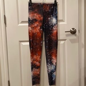 Blackmilk Galaxy Red Leggings